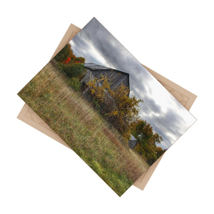 U R There Photography Church Road Grey V Rustic Farmhouse Decorative Ceramic Tile