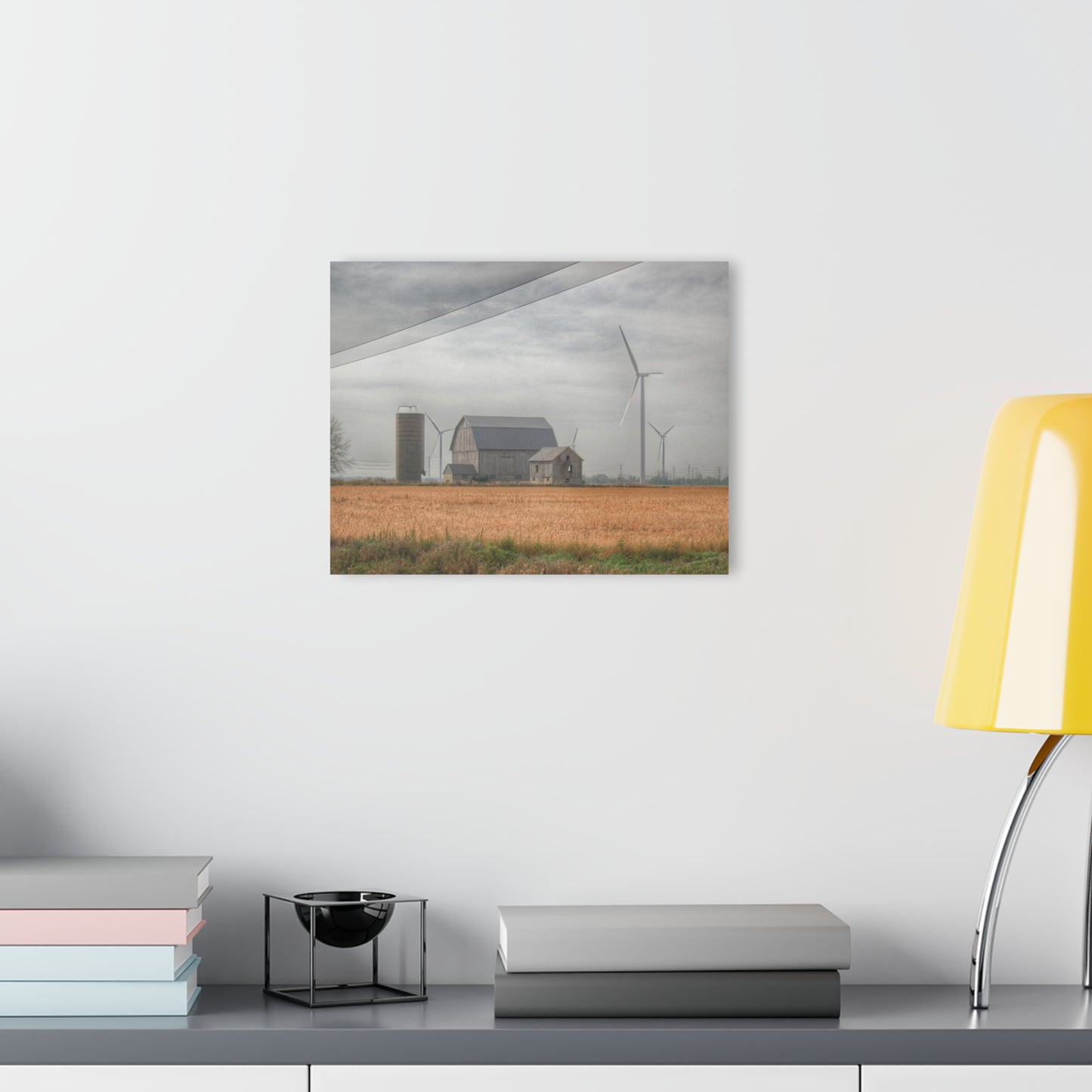 U R There Photography Pinabog Greys Rustic Farmhouse Acrylic Wall Print 14 "x 11"