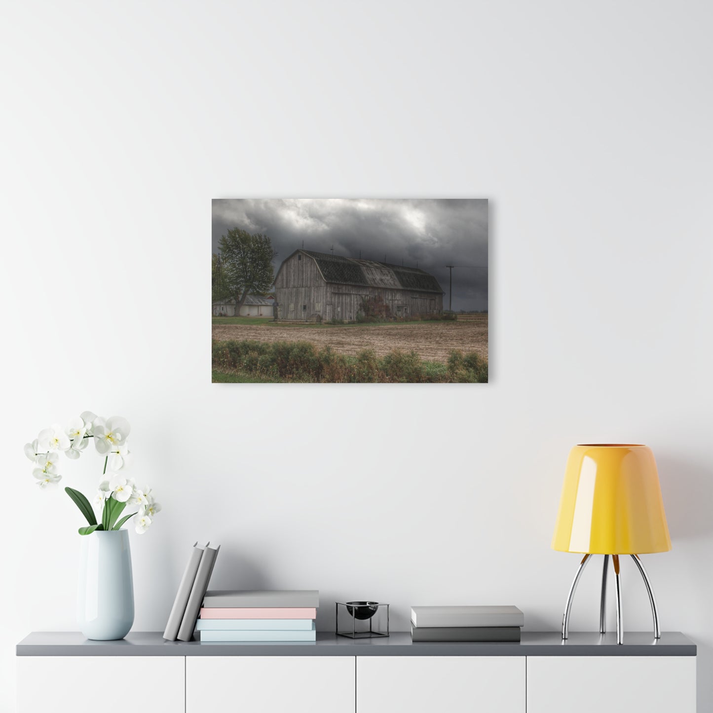 U R There Photography Waterman Road Grey II Rustic Farmhouse Acrylic Wall Print