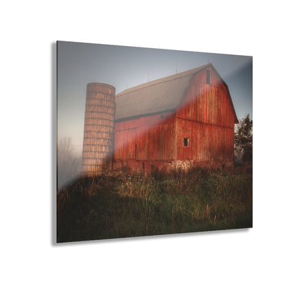 U R There Photography Columbiaville Red II Rustic Farmhouse Acrylic Wall Print