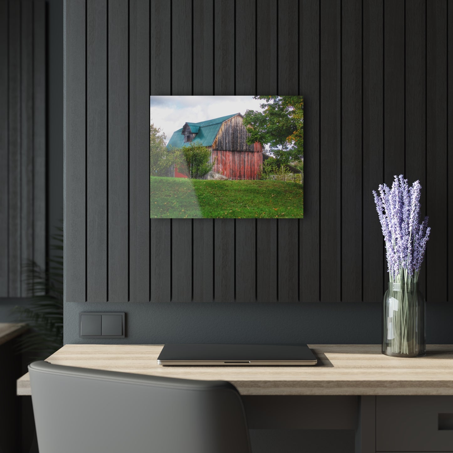 U R There Photography Frances Road Old Red I Rustic Farmhouse Acrylic Wall Print