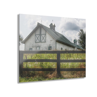 U R There Photography Sutton Road White Rustic Farmhouse Acrylic Wall Print