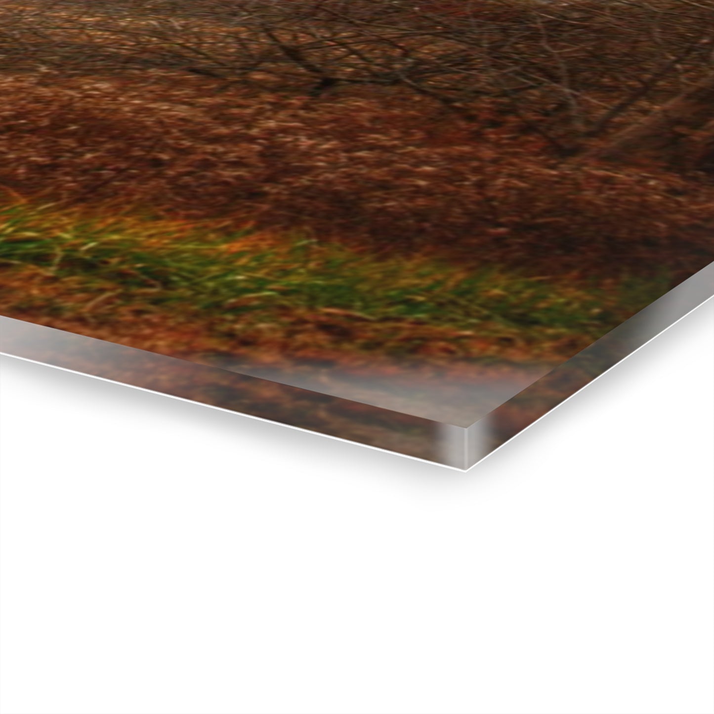 U R There Photography December Fieldstone Red Rustic Farmhouse Acrylic Wall Print