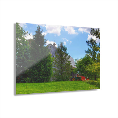 U R There Photography Bordman Road Hidden Grey Rustic Farmhouse Acrylic Wall Print