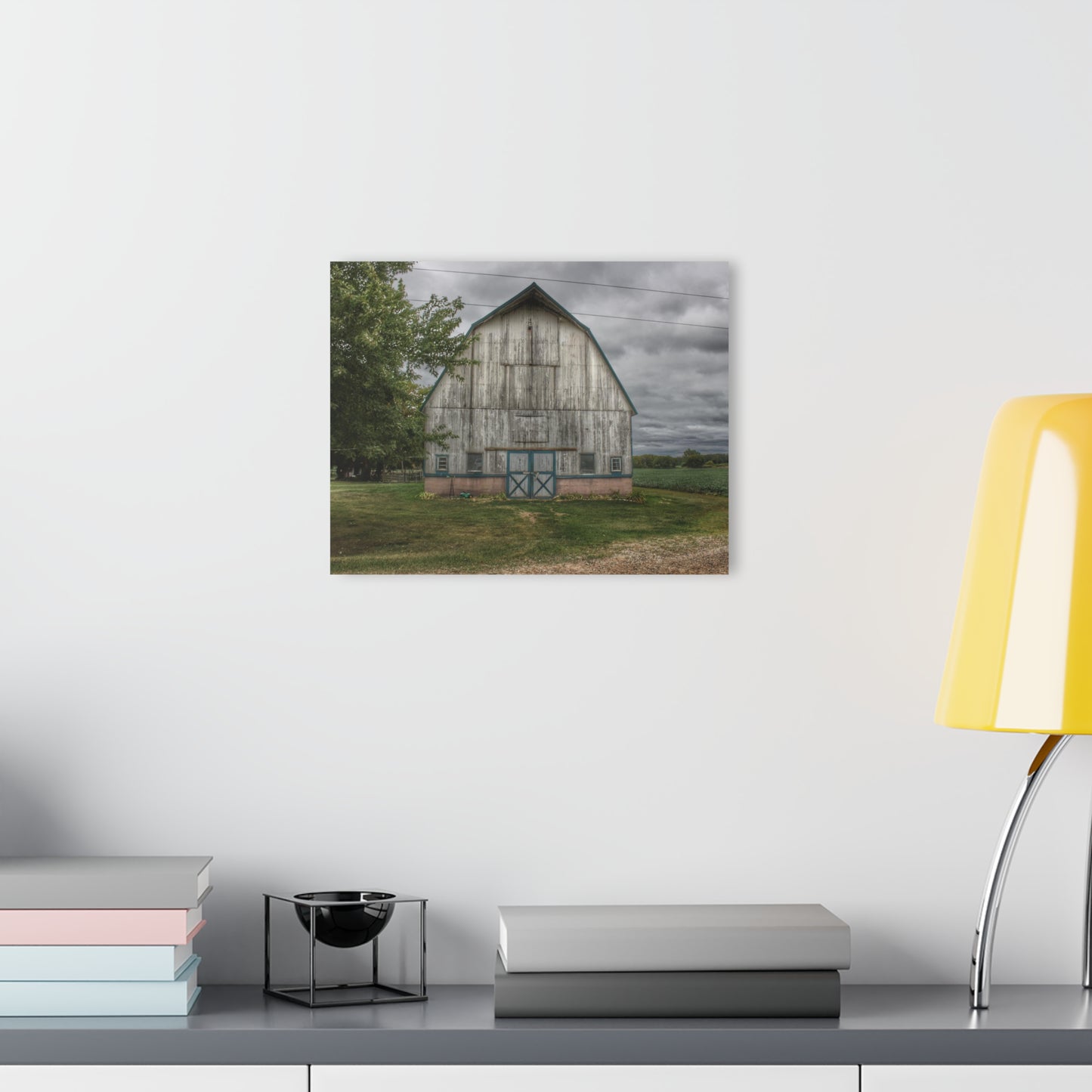 U R There Photography Bristol Road White I Rustic Farmhouse Acrylic Wall Print