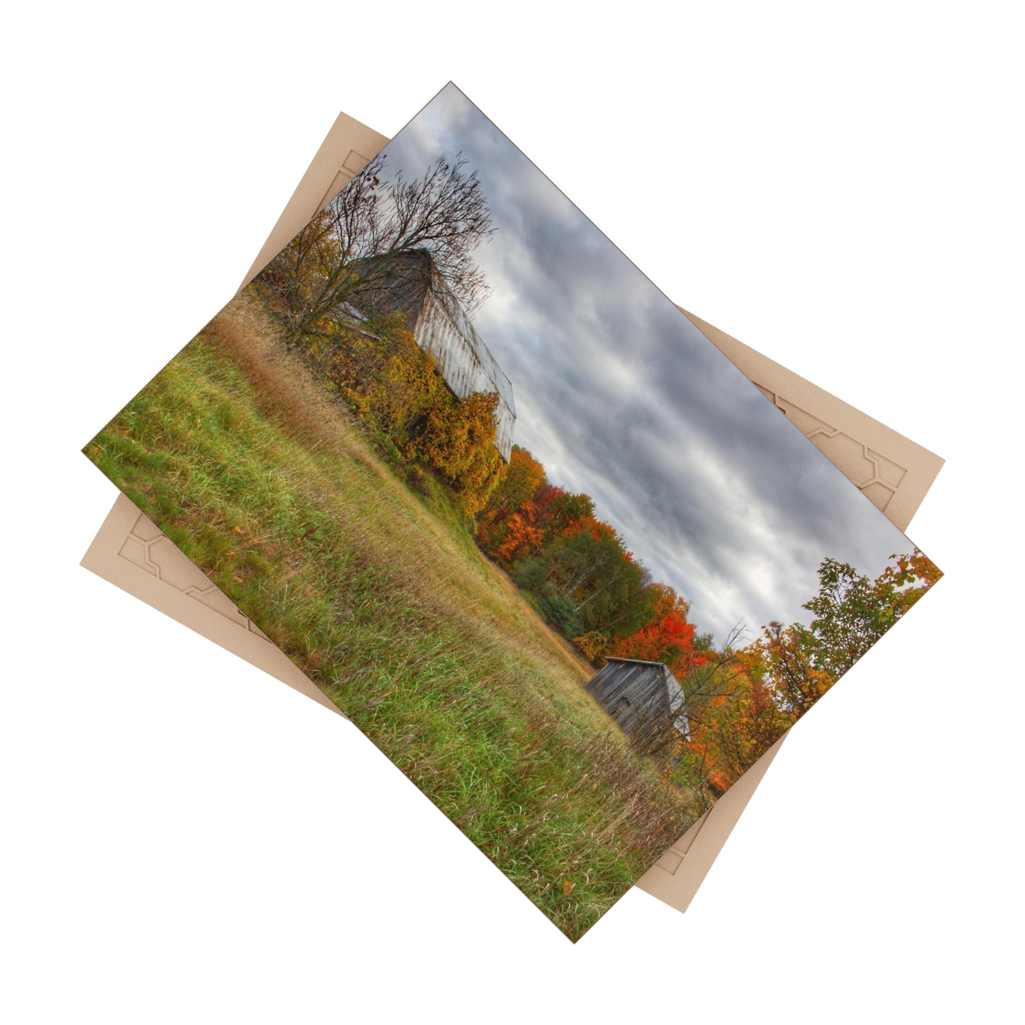 U R There Photography Church Road Grey and Little Grey Rustic Farmhouse Decorative Ceramic Tile