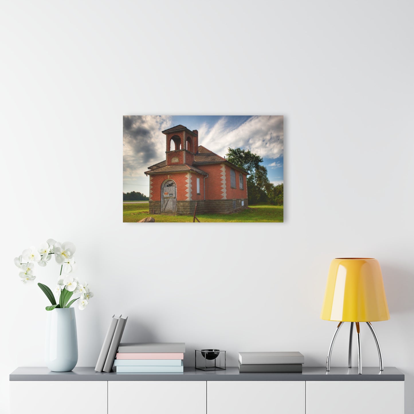 U R There Photography North Grove Road Schoolhouse I Rustic Farmhouse Acrylic Wall Print