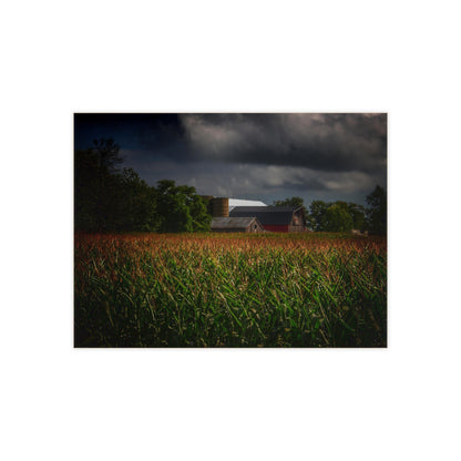 U R There Photography Bishop Road Beyond the Corn Rustic Farmhouse Decorative Ceramic Tile