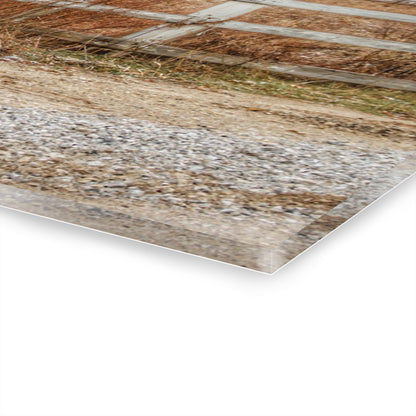 U R There Photography Mound Road Reds Rustic Farmhouse Acrylic Wall Print