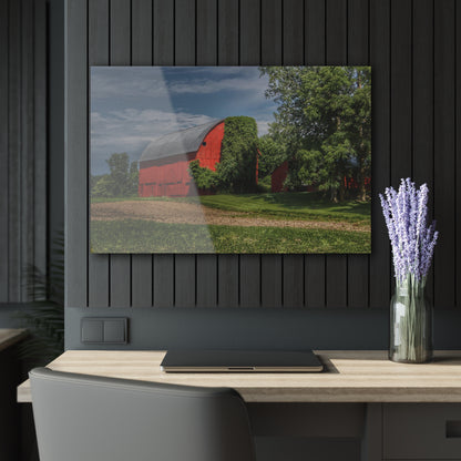 U R There Photography Catlin Road Red I Rustic Farmhouse Acrylic Wall Print