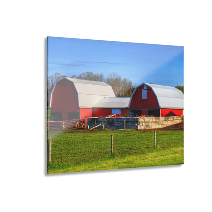 U R There Photography M-15 Reds Rustic Farmhouse Acrylic Wall Print