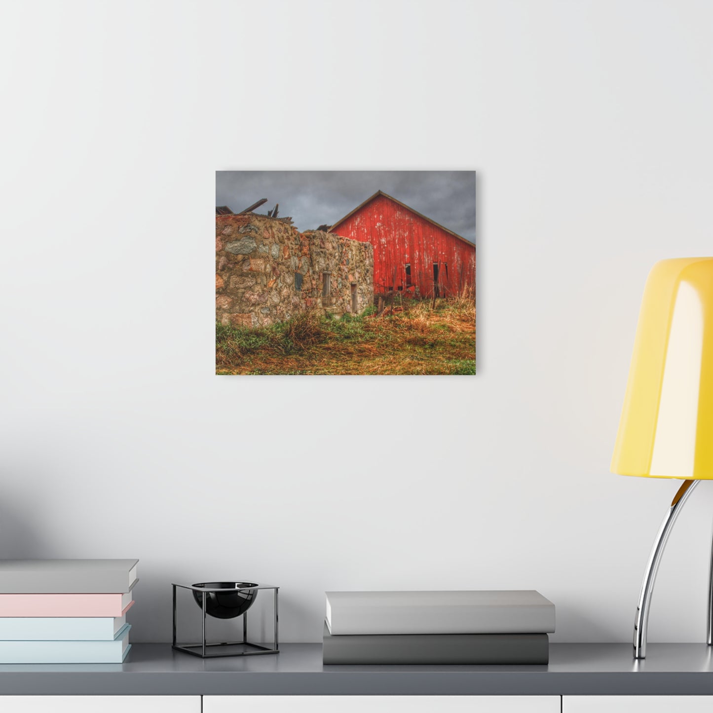 U R There Photography Stanley Road Ruins Rustic Farmhouse Acrylic Wall Print