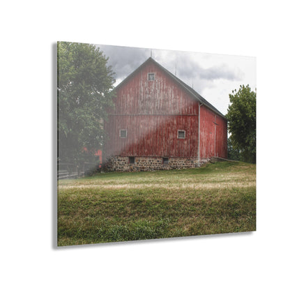 U R There Photography Five Lakes Red II Rustic Farmhouse Acrylic Wall Print