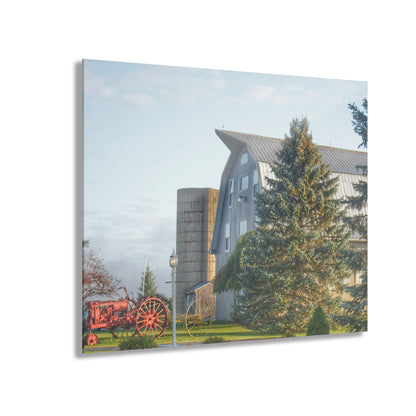 U R There Photography Peppermill Grey Rustic Farmhouse Acrylic Wall Print