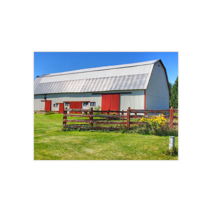 U R There Photography Bishop Road Beyond the Fence Rustic Farmhouse Decorative Ceramic Tile