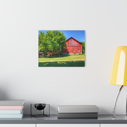 U R There Photography Five Lakes Red IV Rustic Farmhouse Acrylic Wall Print