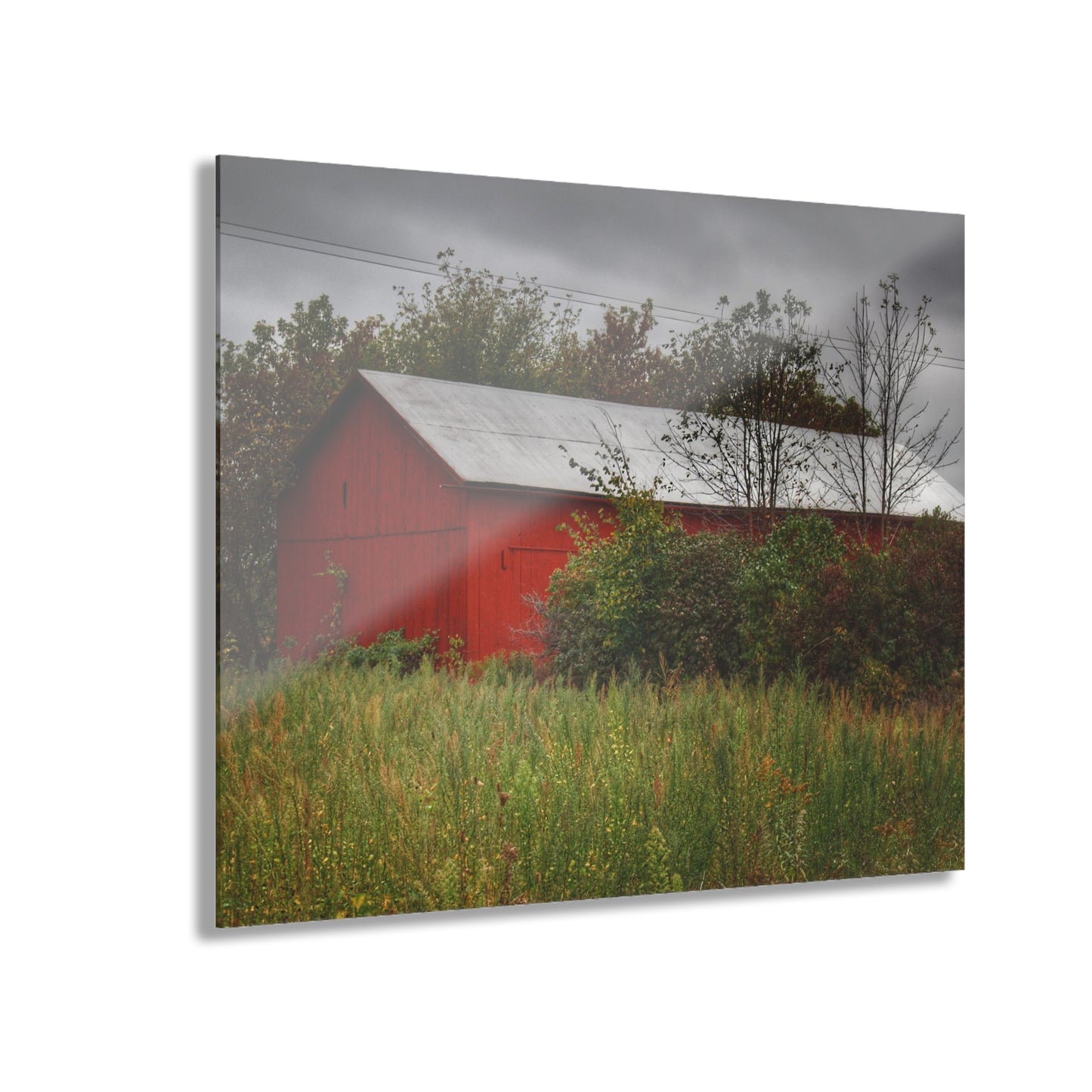 U R There Photography Willard Road Red I Rustic Farmhouse Acrylic Wall Print