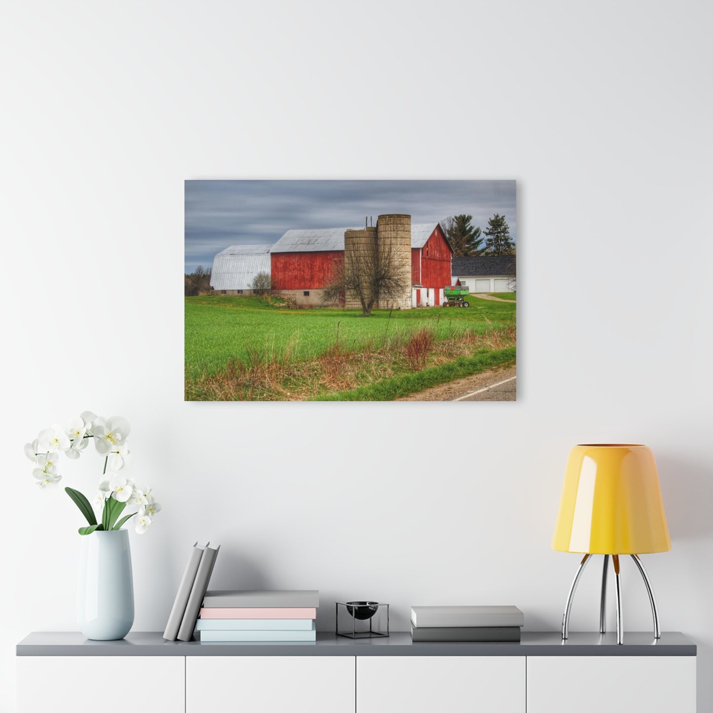 U R There Photography Fostoria Red III Rustic Farmhouse Acrylic Wall Print