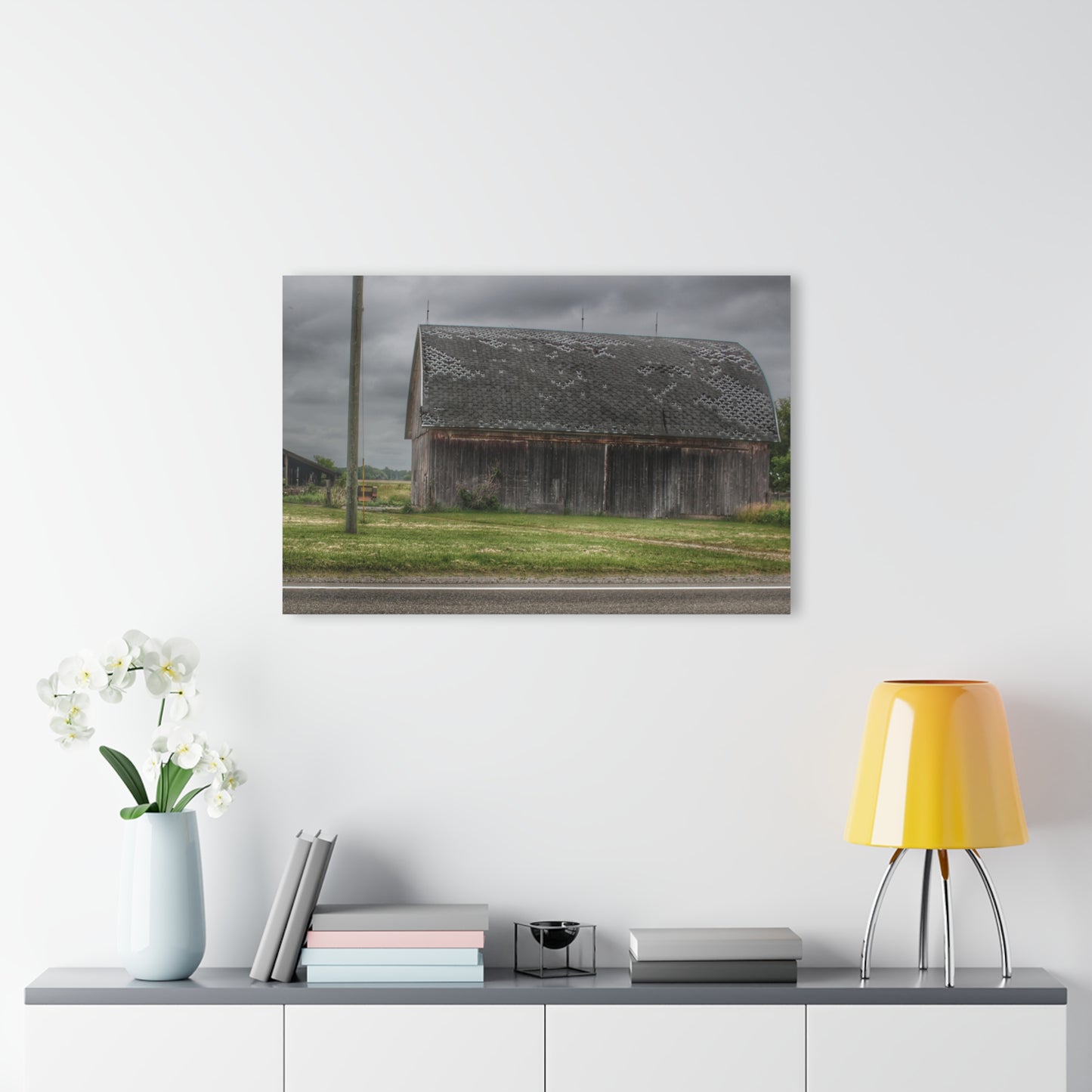 U R There Photography M-24 Elder Grey Rustic Farmhouse Acrylic Wall Print