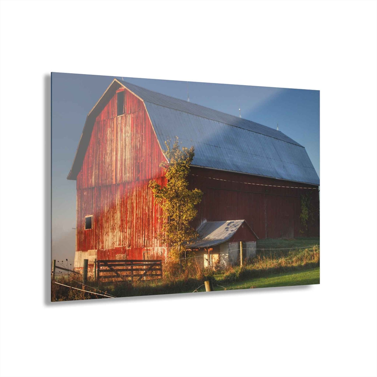 U R There Photography Columbiaville Red III Rustic Farmhouse Acrylic Wall Print