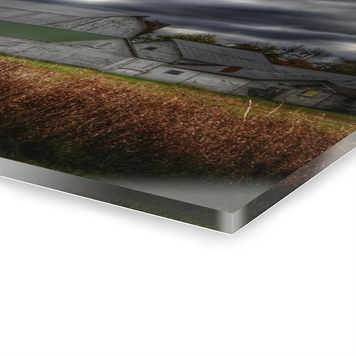 U R There Photography Farnsworth Road White Rustic Farmhouse Acrylic Wall Print