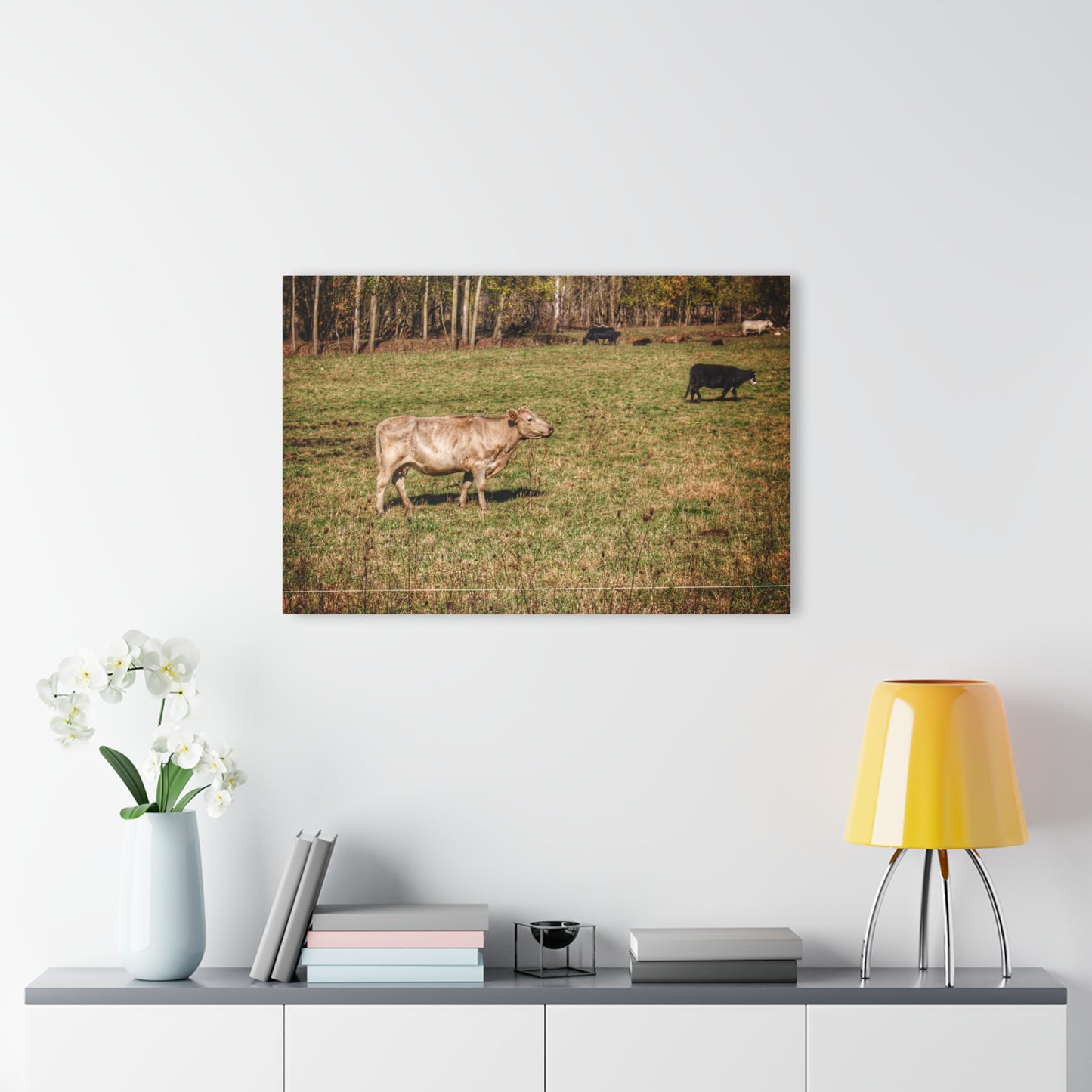 Barn Boutique Modern Farmhouse Acrylic Wall Print| Cass City Road Cows