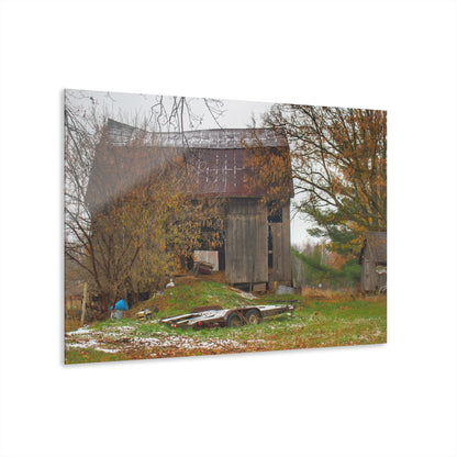 U R There Photography Frenchline Road Old Grey Rustic Farmhouse Acrylic Wall Print