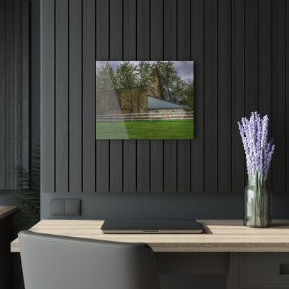 U R There Photography Grange Hall Road Whitewash Grey Rustic Farmhouse Acrylic Wall Print