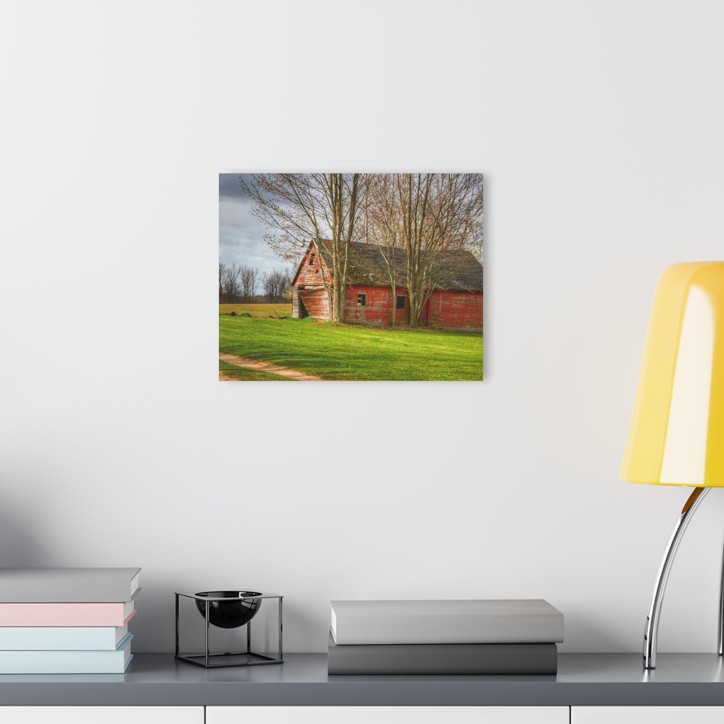 U R There Photography Centerline Shack Rustic Farmhouse Acrylic Wall Print