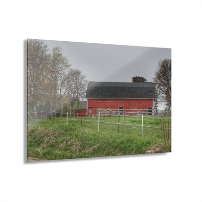U R There Photography West Lake Road Farm and Filly II Rustic Farmhouse Acrylic Wall Print
