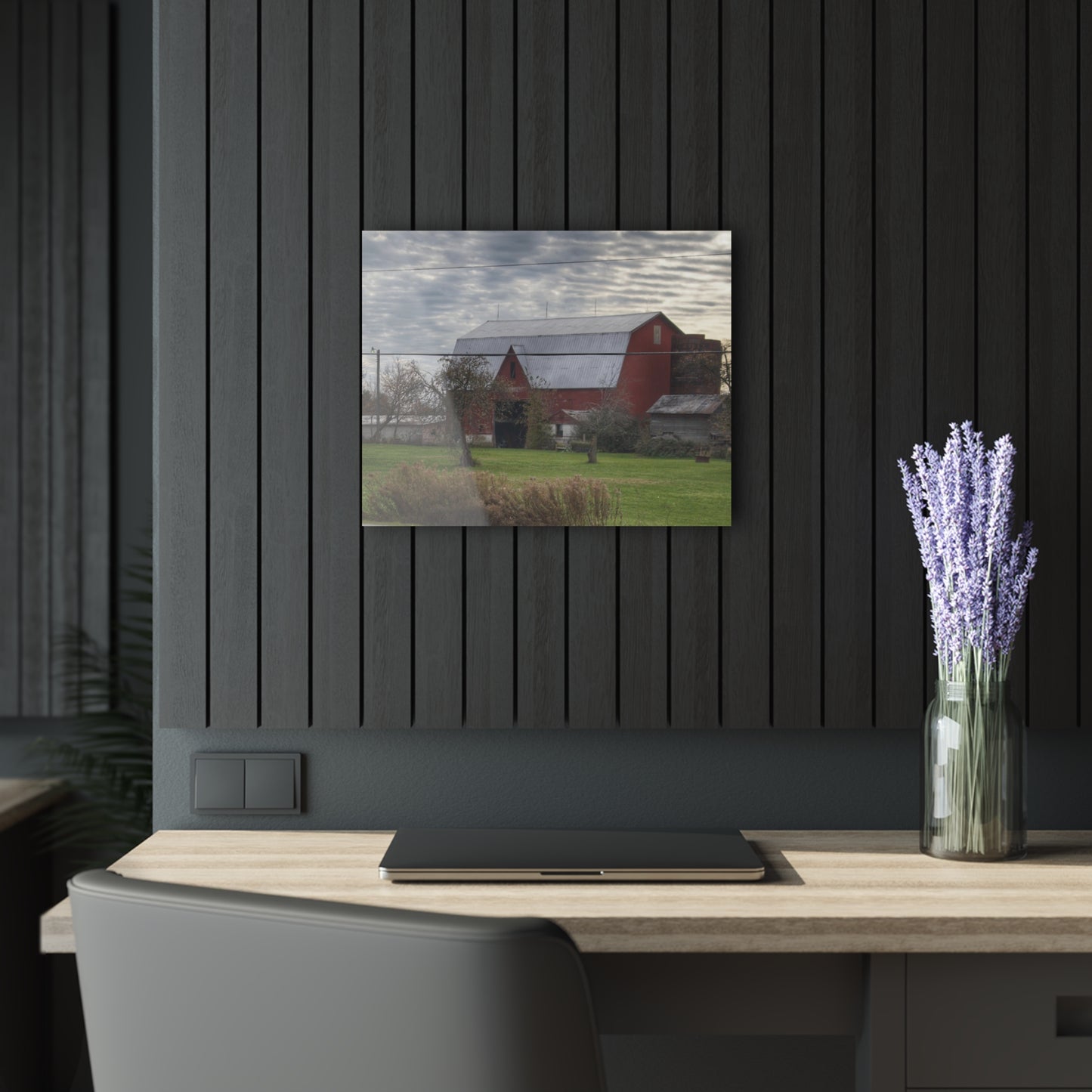 Barn Boutique Modern Farmhouse Acrylic Wall Print| Dodge Road Red