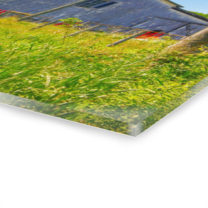 U R There Photography Greenwood Road Whitewash Grey Rustic Farmhouse Acrylic Wall Print