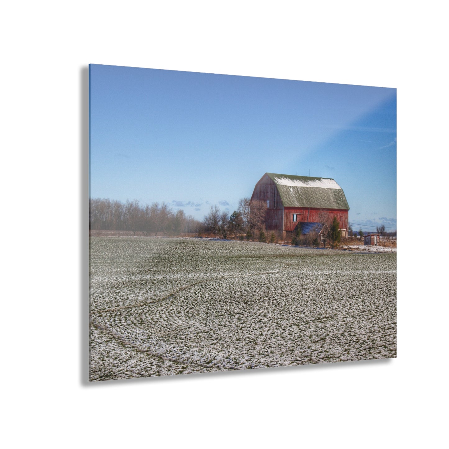 Barn Boutique Modern Farmhouse Acrylic Wall Print| Spring Red III