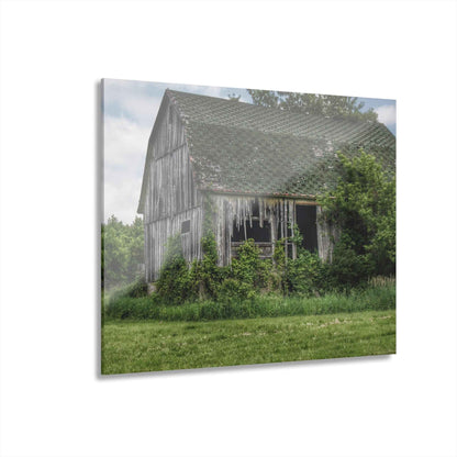 U R There Photography Hunters Creek Forgotten Grey Rustic Farmhouse Acrylic Wall Print