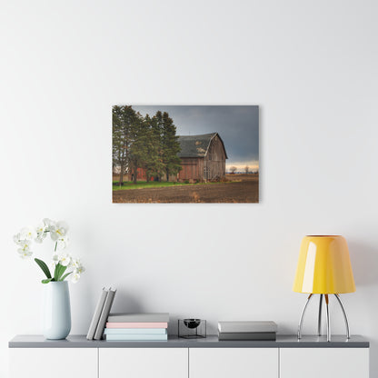 U R There Photography Owendale Red Rustic Farmhouse Acrylic Wall Print