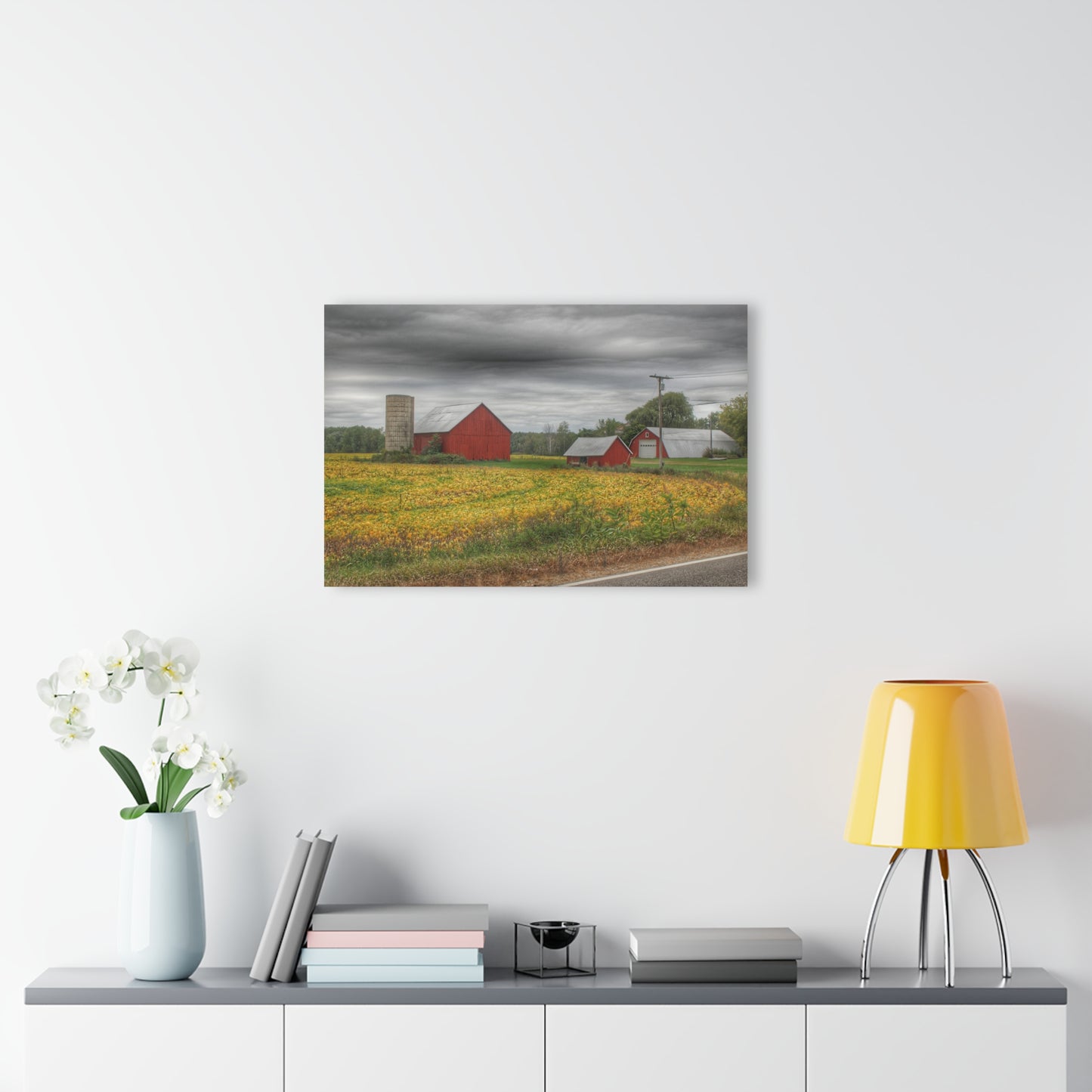 U R There Photography Kingston Road Trio III Rustic Farmhouse Acrylic Wall Print