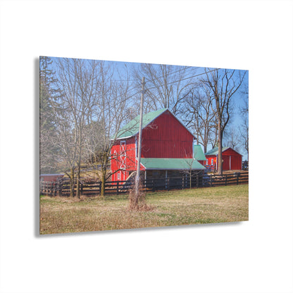 U R There Photography Imlay City Road Cow Barn I Rustic Farmhouse Acrylic Wall Print
