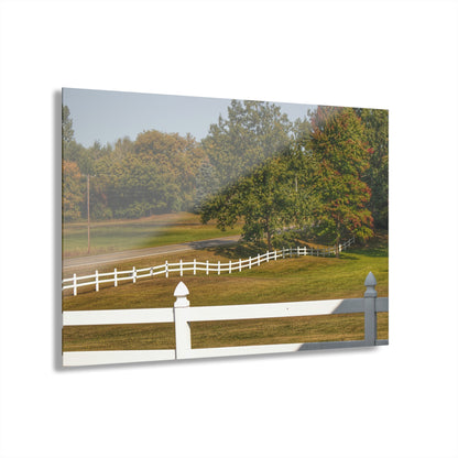 U R There Photography Beyond the White Fences Rustic Farmhouse Acrylic Wall Print