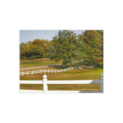 U R There Photography Beyond the White Fences Rustic Farmhouse Decorative Ceramic Tile