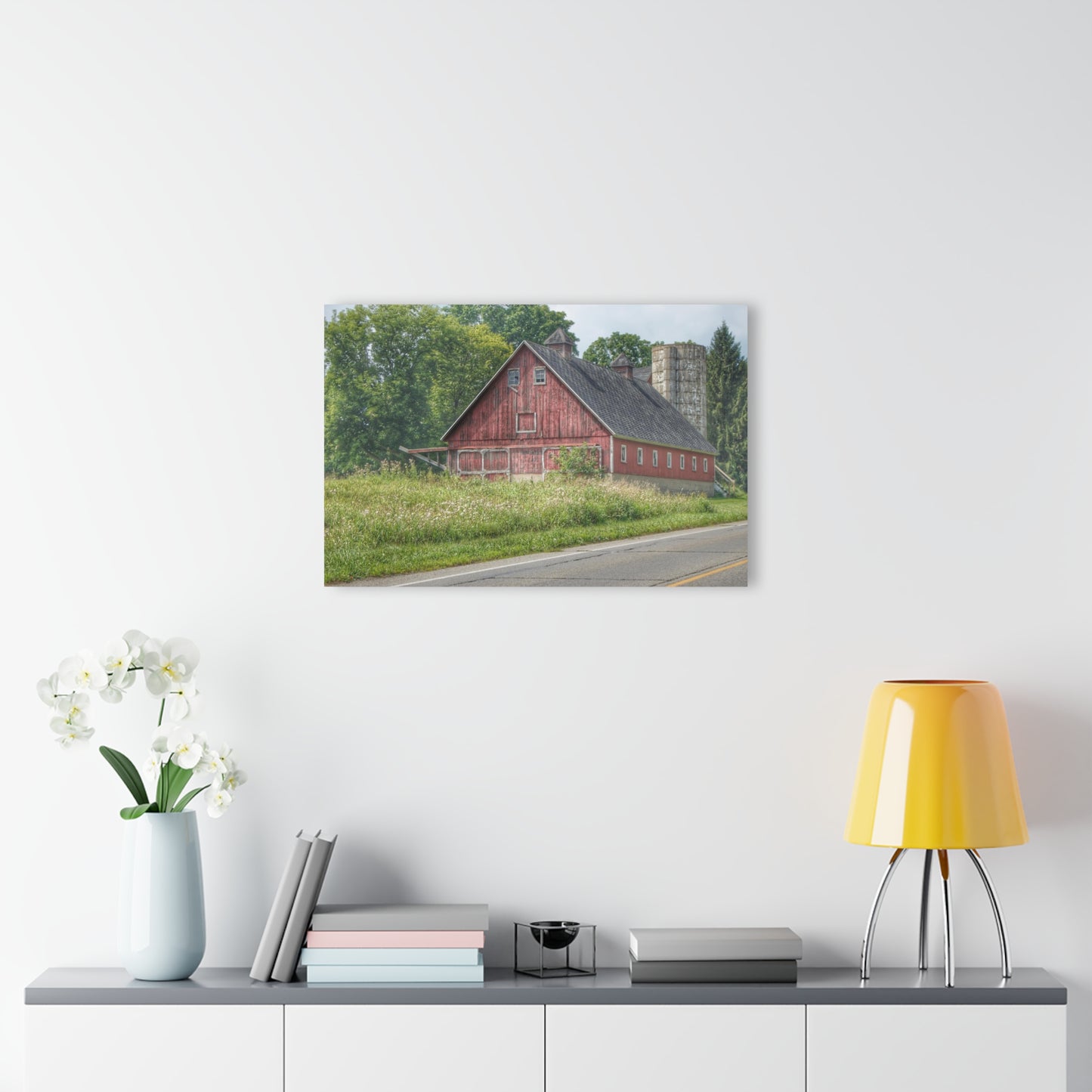 U R There Photography Metamora Red I Rustic Farmhouse Acrylic Wall Print
