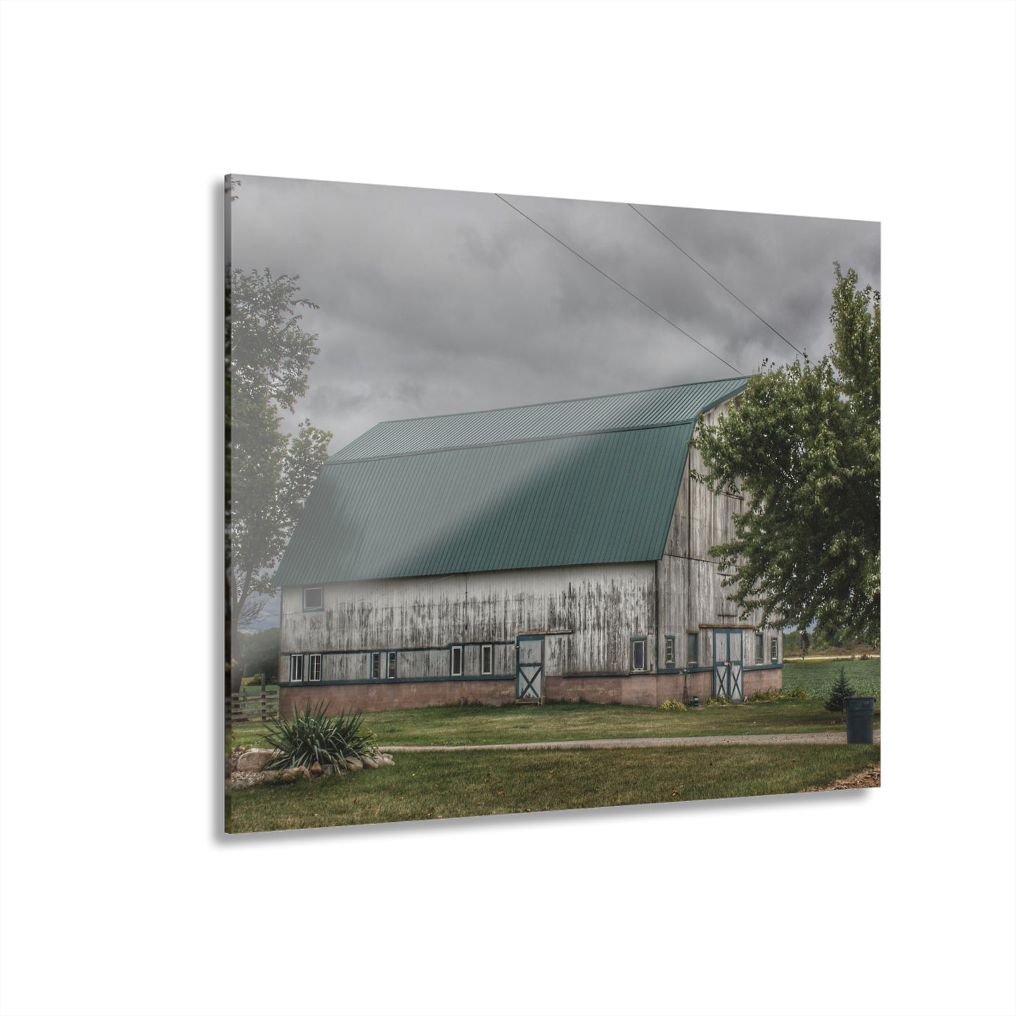 U R There Photography Bristol Road White II Rustic Farmhouse Acrylic Wall Print