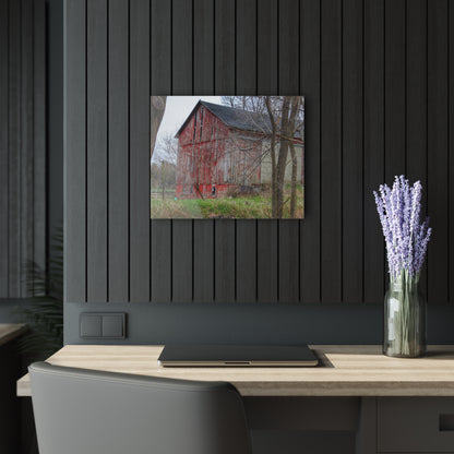 U R There Photography Lake George Red I Rustic Farmhouse Acrylic Wall Print