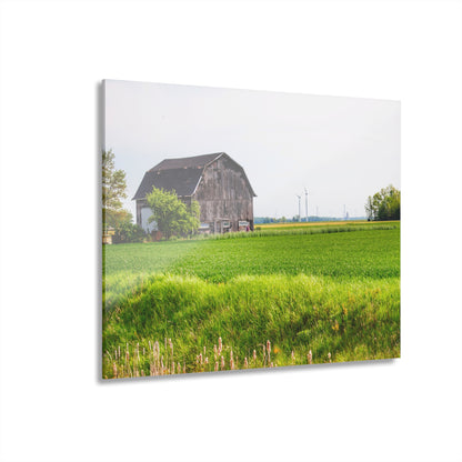 U R There Photography North Graf Road Old Grey Rustic Farmhouse Acrylic Wall Print