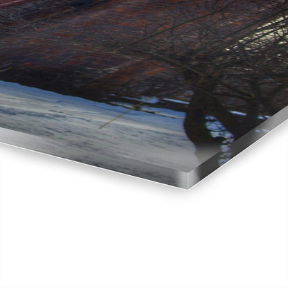 U R There Photography Ebeling Road Red Rustic Farmhouse Acrylic Wall Print