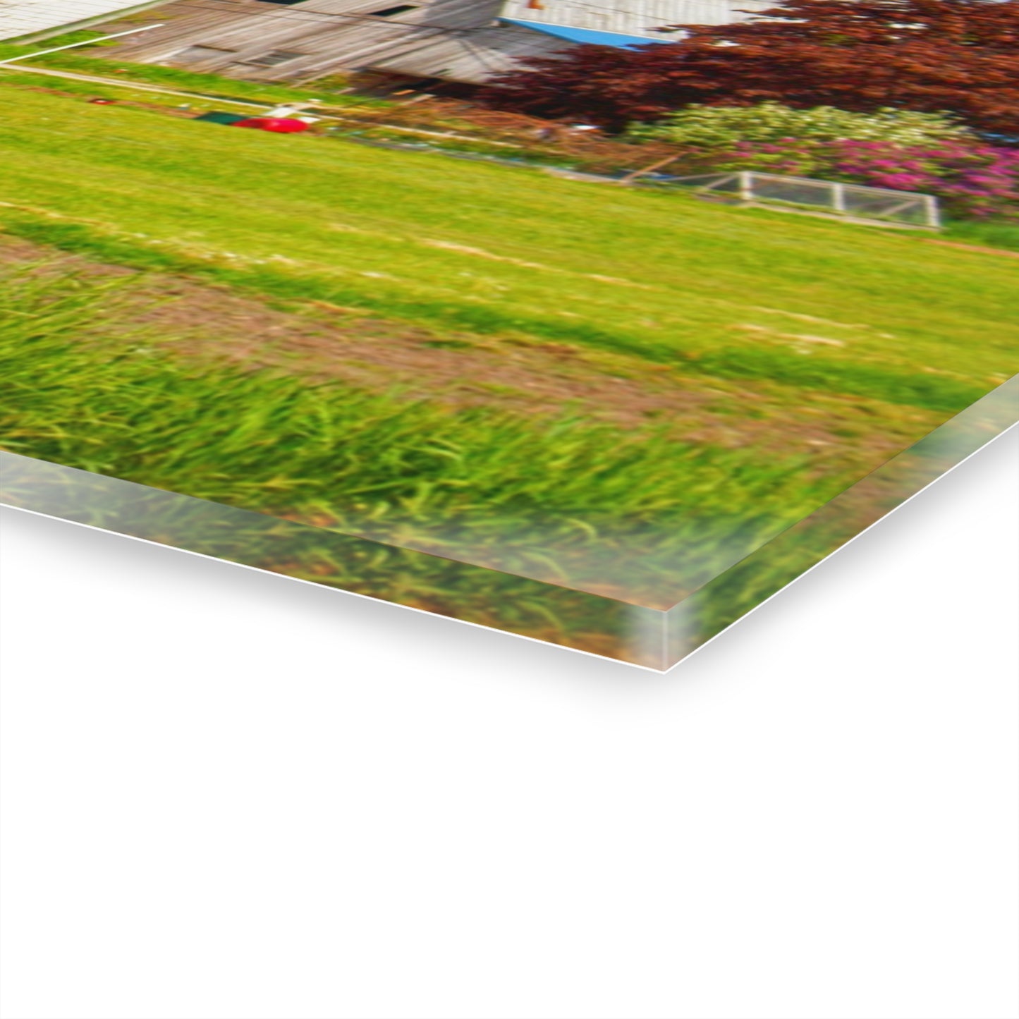 U R There Photography M-25 Old Grey and Silos Rustic Farmhouse Acrylic Wall Print