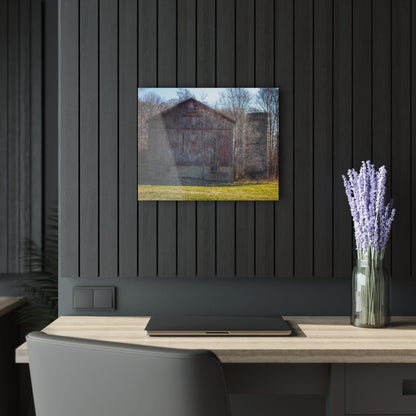 U R There Photography M-15 Red Rustic Farmhouse Acrylic Wall Print