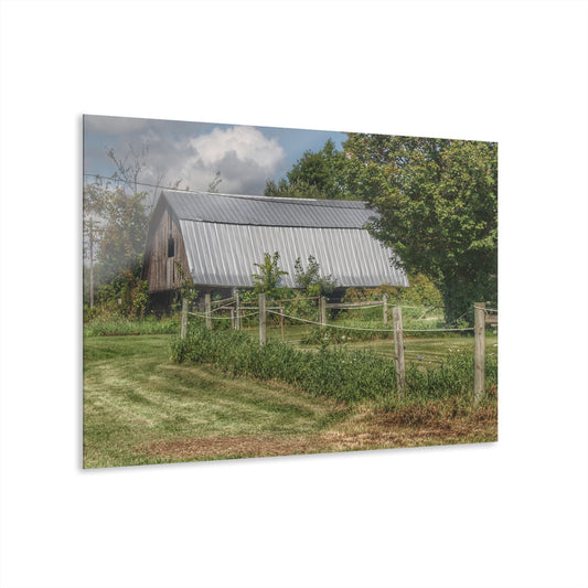 U R There Photography Old Roadside Grey Rustic Farmhouse Acrylic Wall Print