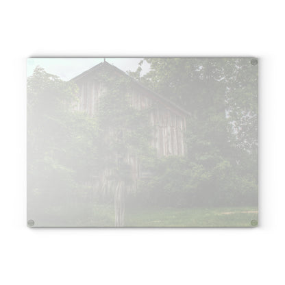 U R There Photography Imlay Hidden Rustic Farmhouse Tempered-Glass Cutting Board
