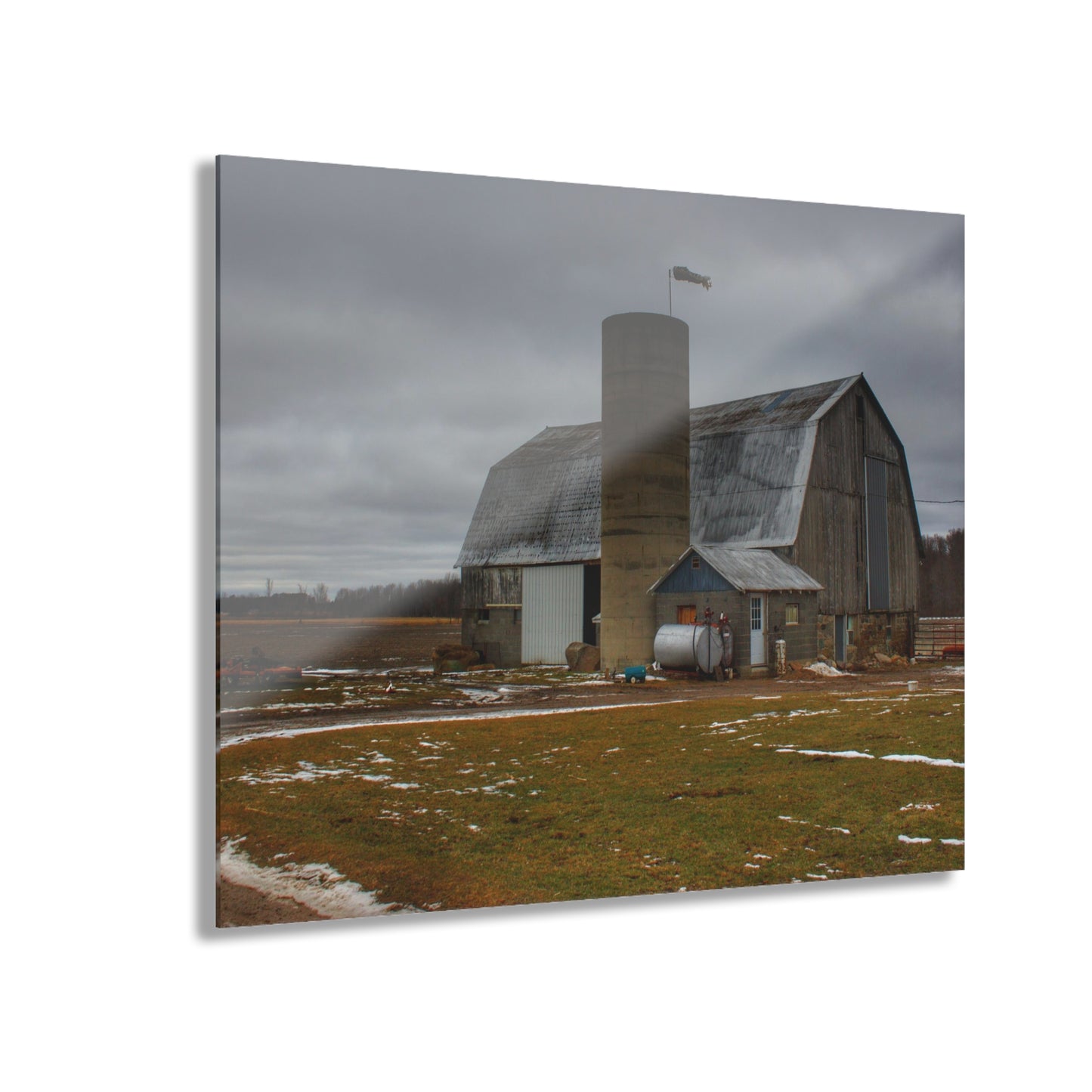 U R There Photography Chapman Road Grey I Rustic Farmhouse Acrylic Wall Print