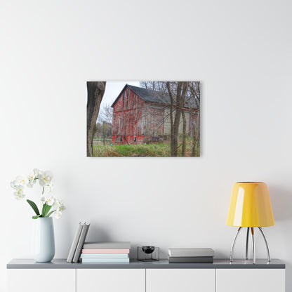 U R There Photography Lake George Red I Rustic Farmhouse Acrylic Wall Print